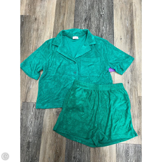 Lounge Set Shorts By Pink Lily In Green, Size: M