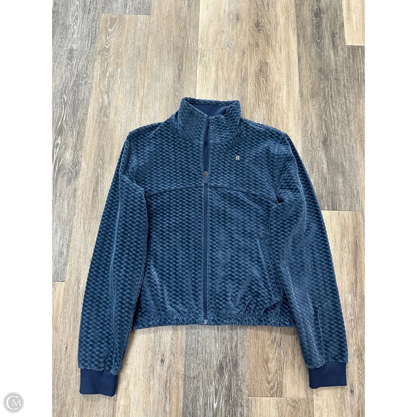 Athletic Jacket By Lululemon In Blue, Size: S