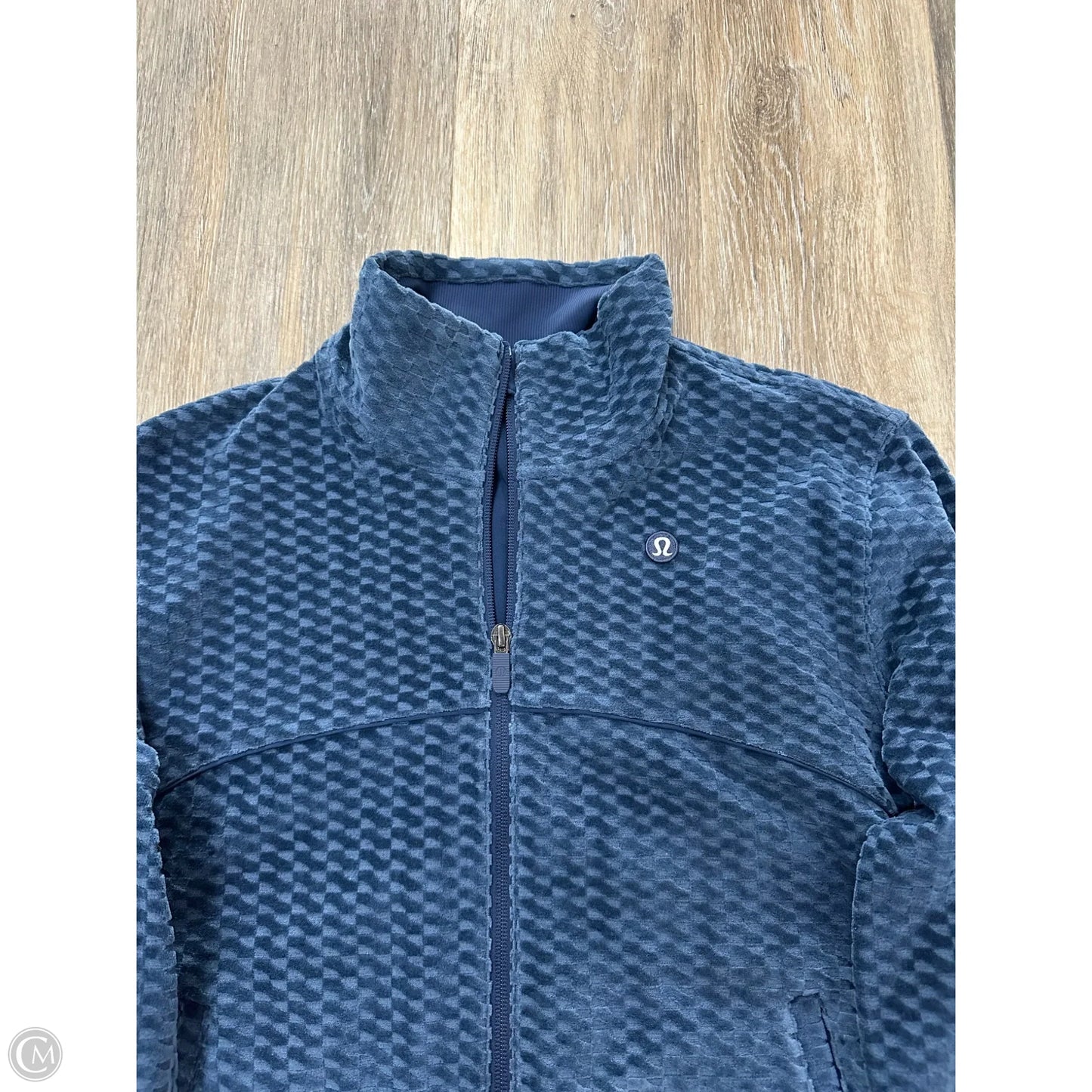 Athletic Jacket By Lululemon In Blue, Size: S