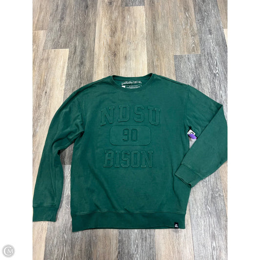 Athletic Sweatshirt By GAMEDAY SOCIAL In Green, Size: Xl