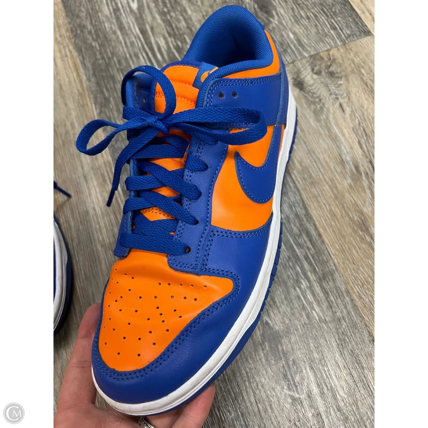 Shoes Sneakers By Nike In Blue & Orange, Size: 8.5