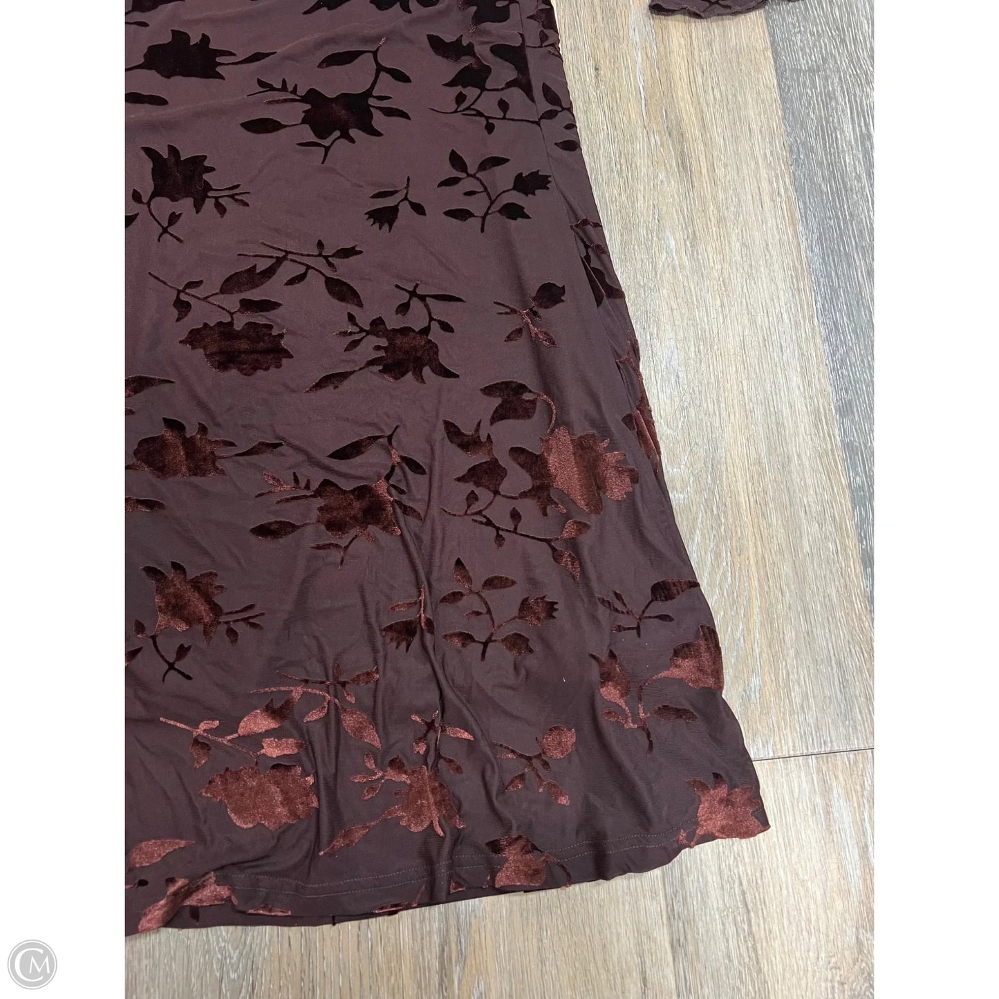 -Dress Party Long By Zesica In Maroon, Size: S