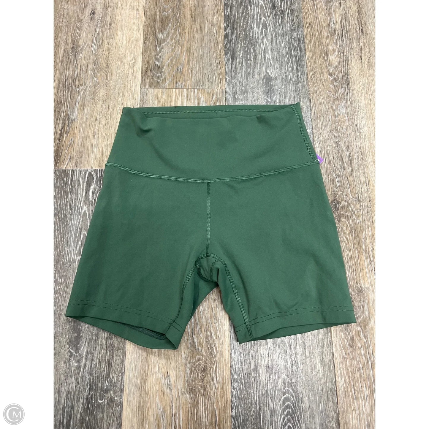 Athletic Shorts By Lululemon In Green, Size: 8