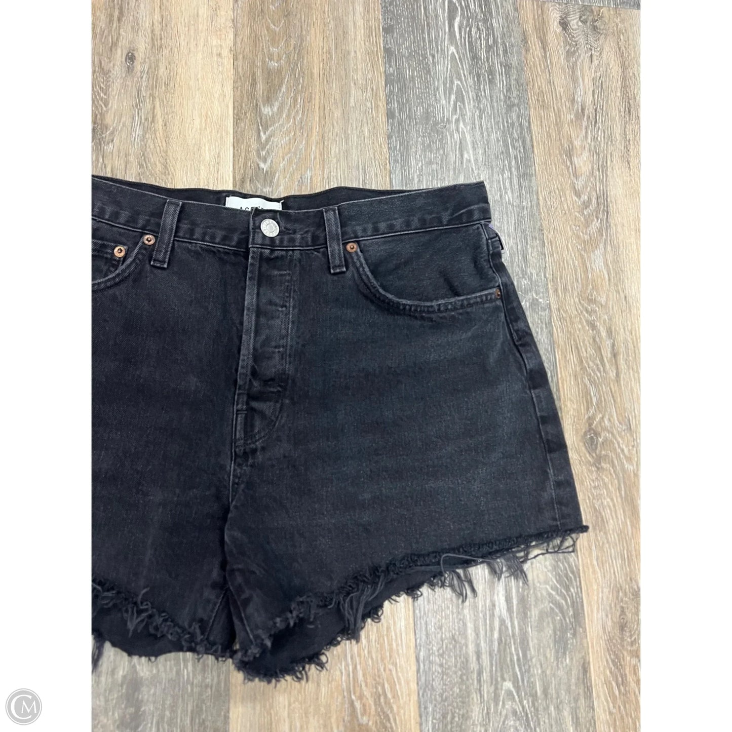 Shorts By Agolde In Black Denim, Size: 12