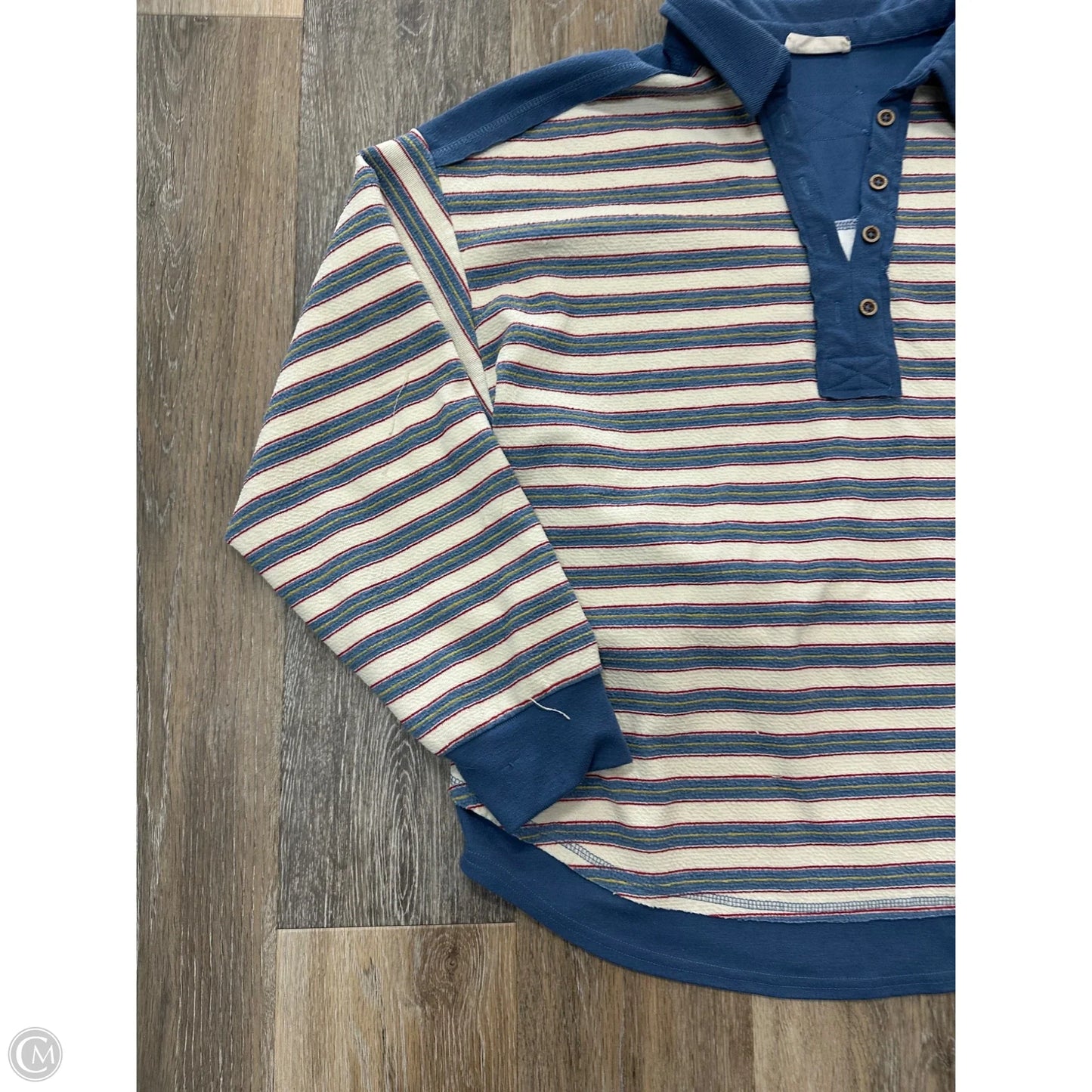 Top Long Sleeve By New In In Striped Pattern, Size: L