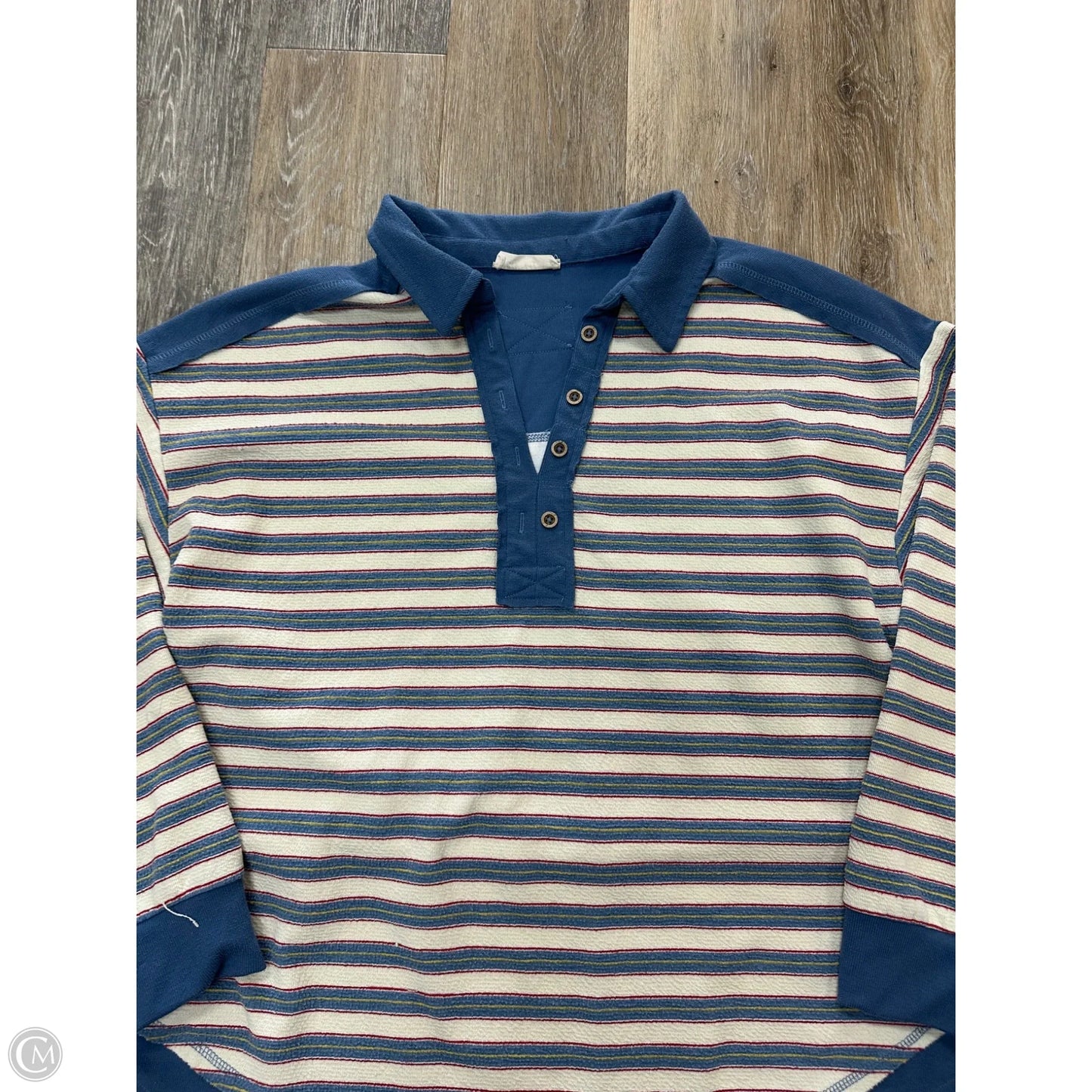 Top Long Sleeve By New In In Striped Pattern, Size: L