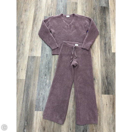Lounge Set Pants By Softies In Purple, Size: S