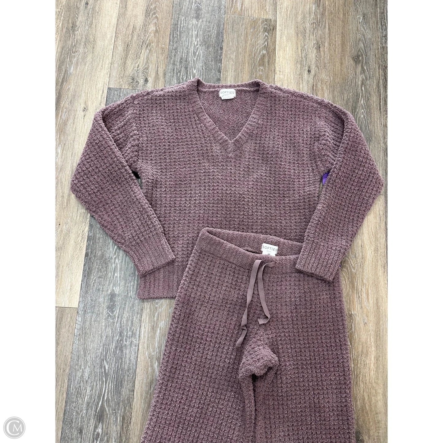Lounge Set Pants By Softies In Purple, Size: S