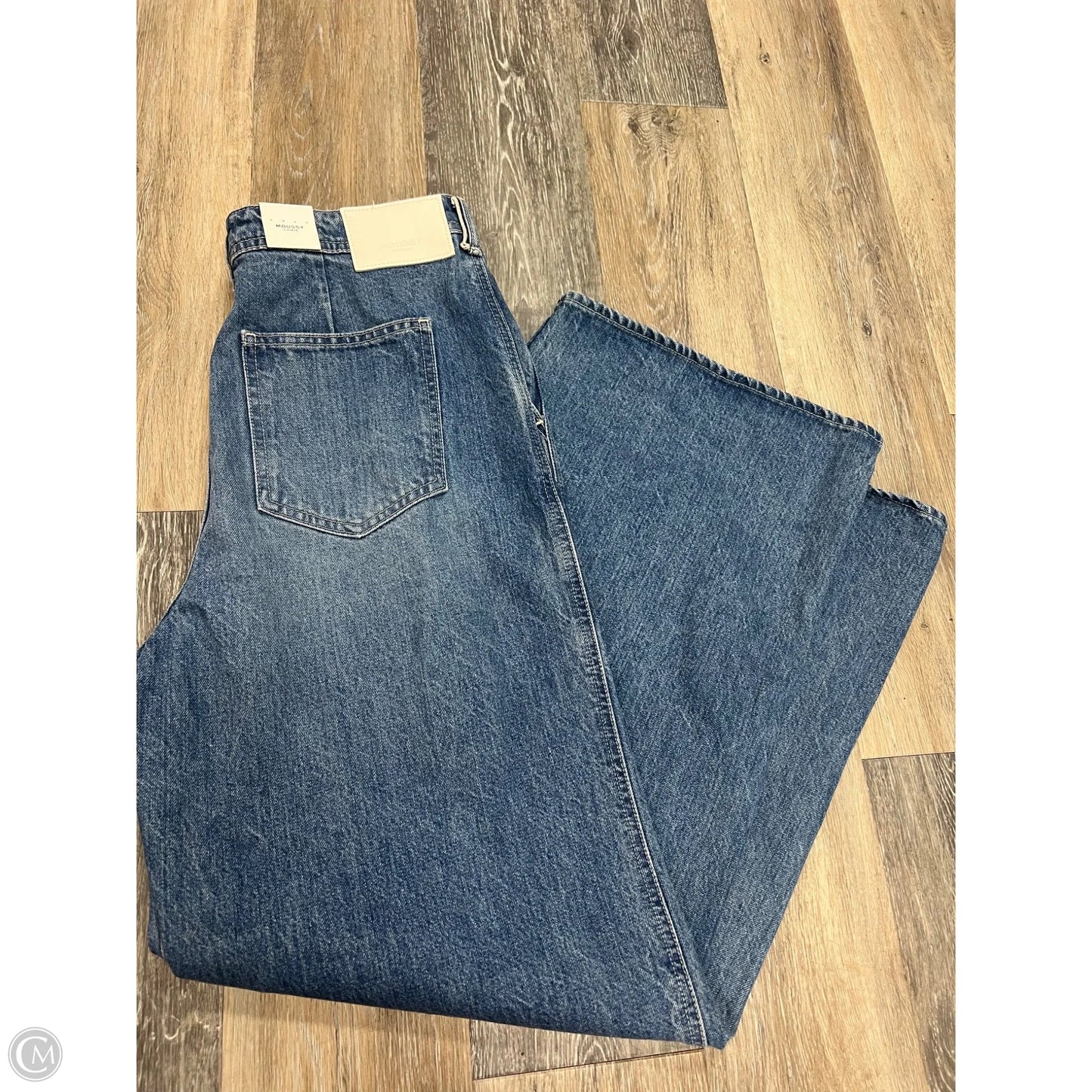 Jeans Wide Leg Designer By Moussy In Blue Denim, Size: 10/30