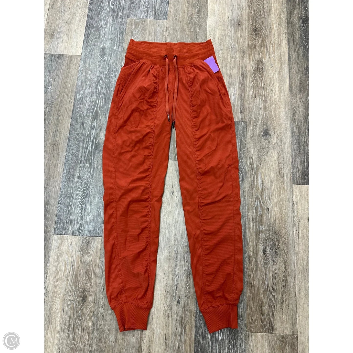 Athletic Pants By Lululemon In Orange, Size: 2