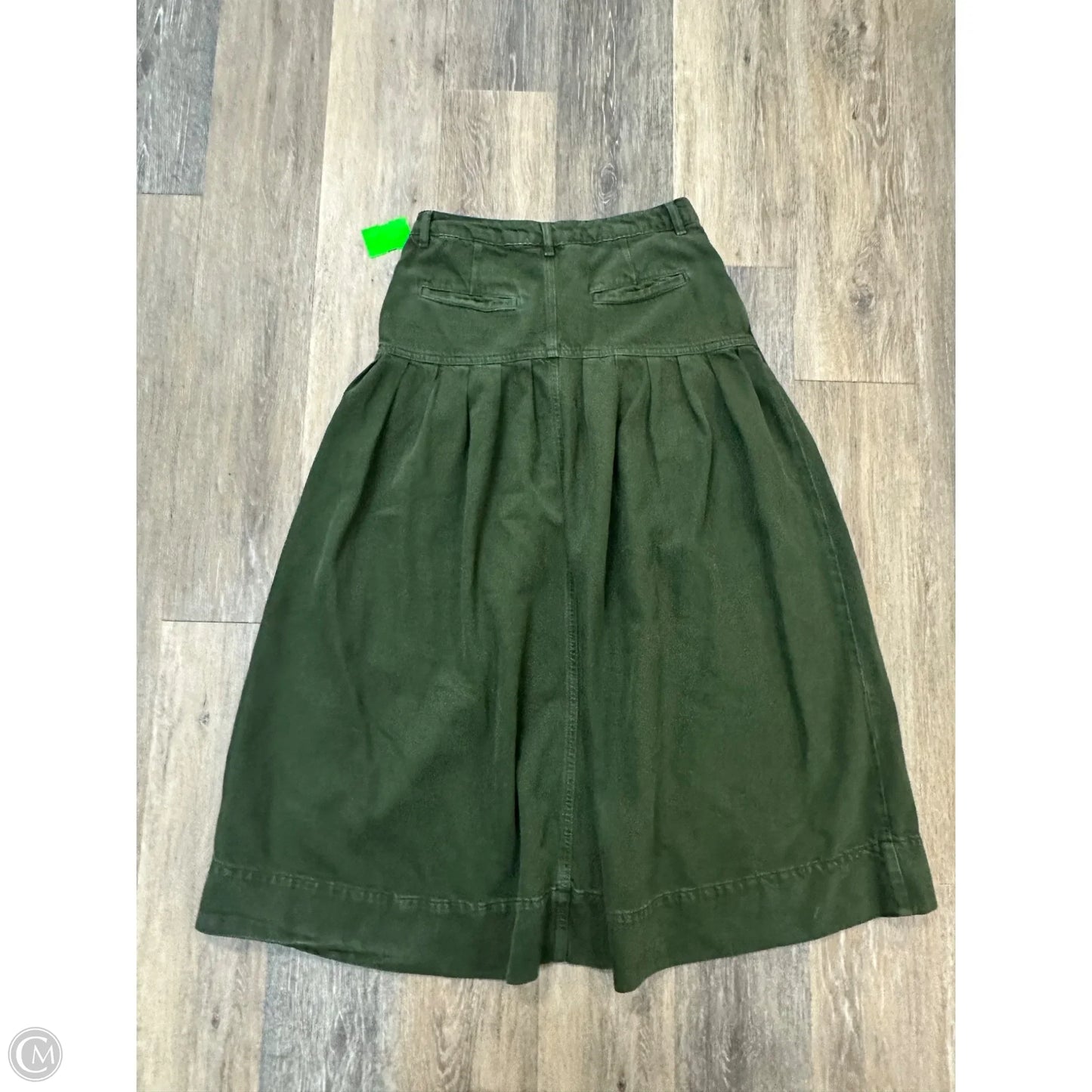 Skirt Maxi By Pilcro In Green Denim, Size: 4