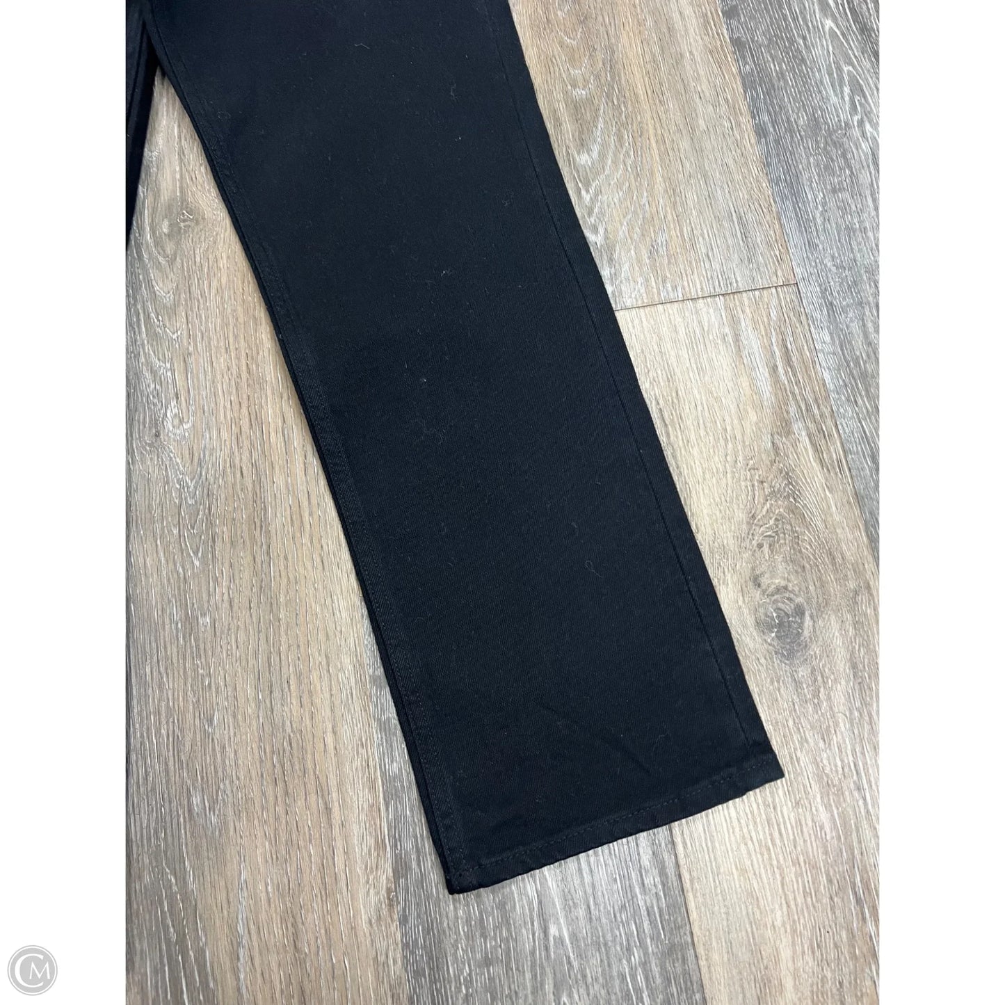 -Jeans Straight By Abercrombie And Fitch In Black Denim, Size: 4