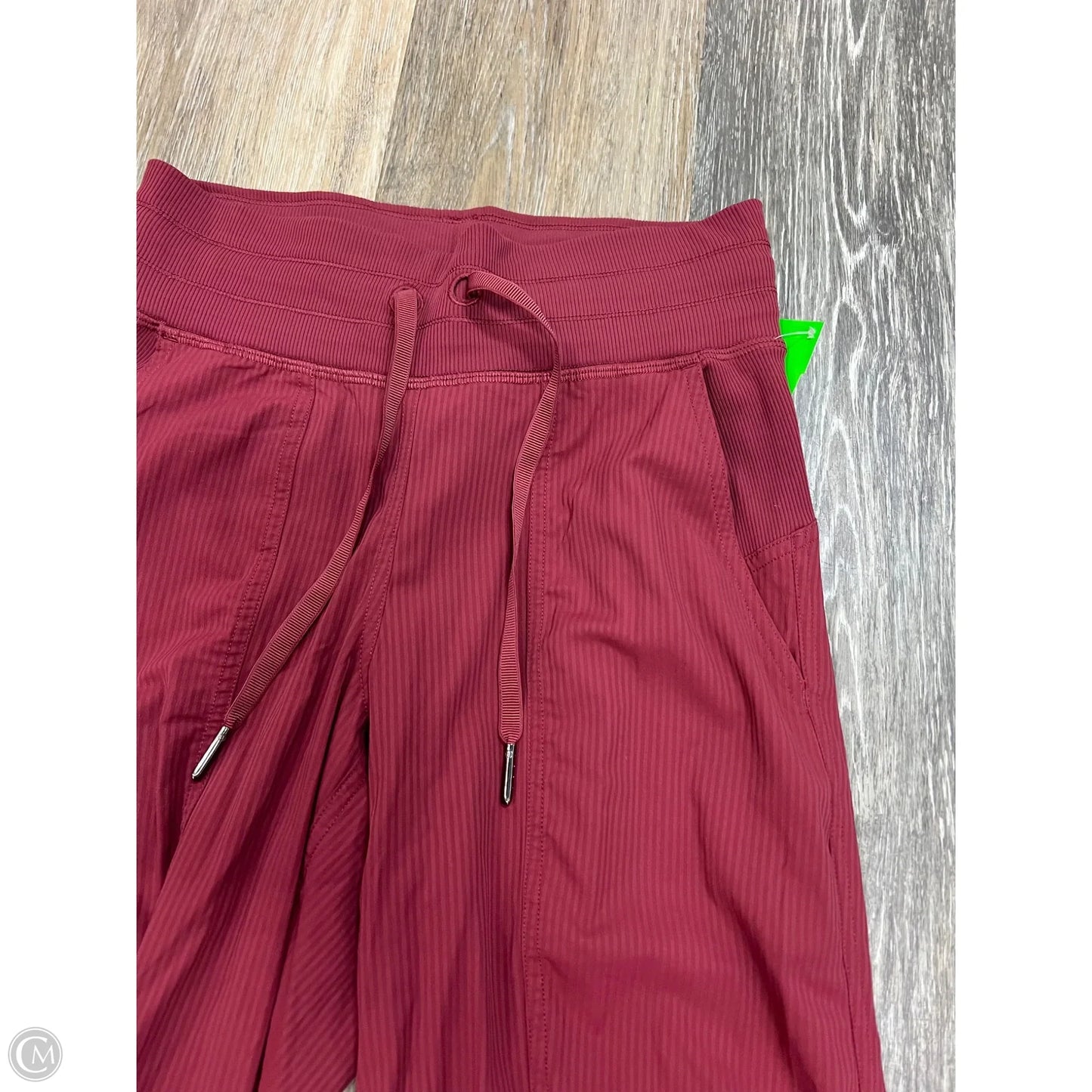 Athletic Pants By Lululemon In Red, Size: 0