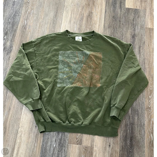 -Sweatshirt Crewneck By Aerie In Green, Size: L