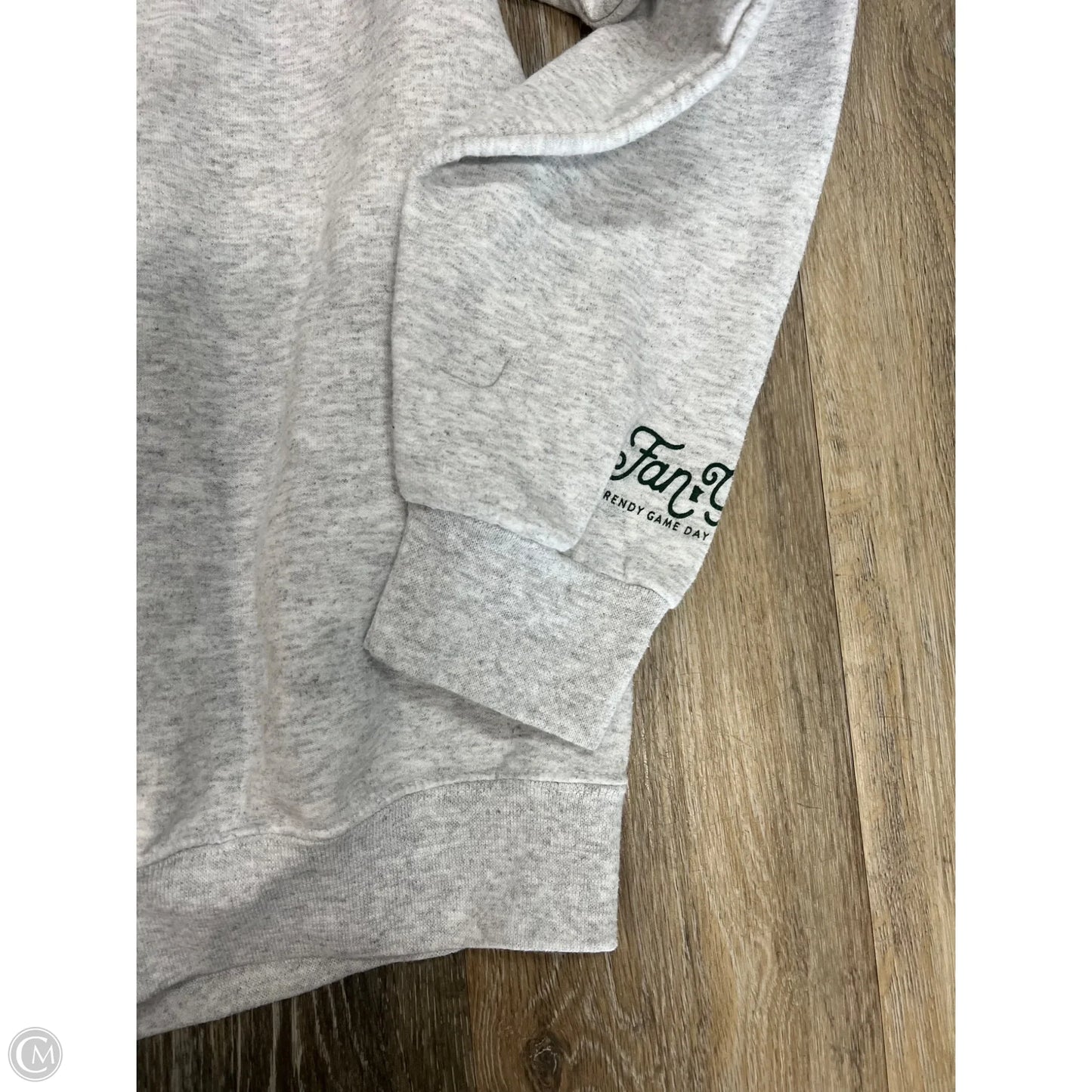 Sweatshirt Crewneck By Fan Girl In Grey, Size: L