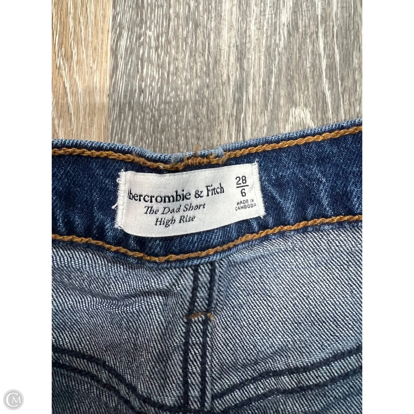 Shorts By Abercrombie And Fitch In Blue Denim, Size: 6