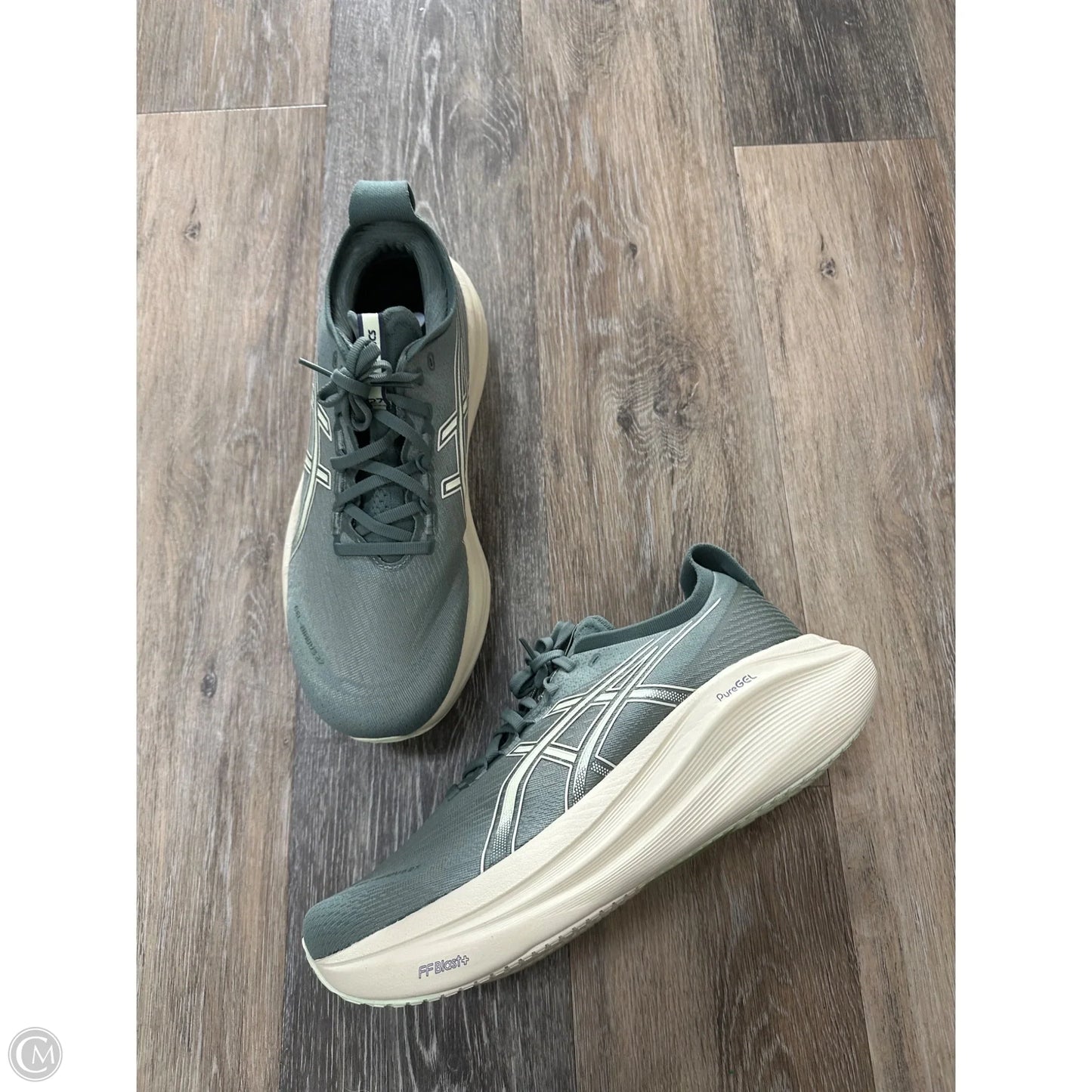Shoes Athletic By Asics In Green, Size: 11