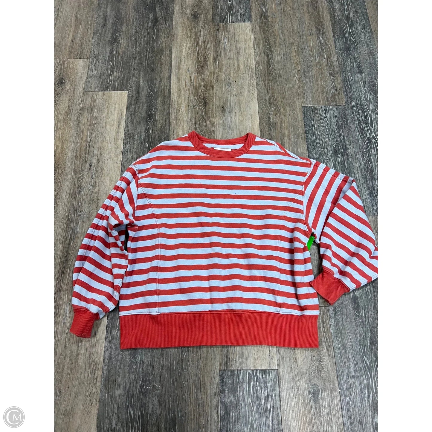 Top Long Sleeve By Aerie In Striped Pattern, Size: Xsp