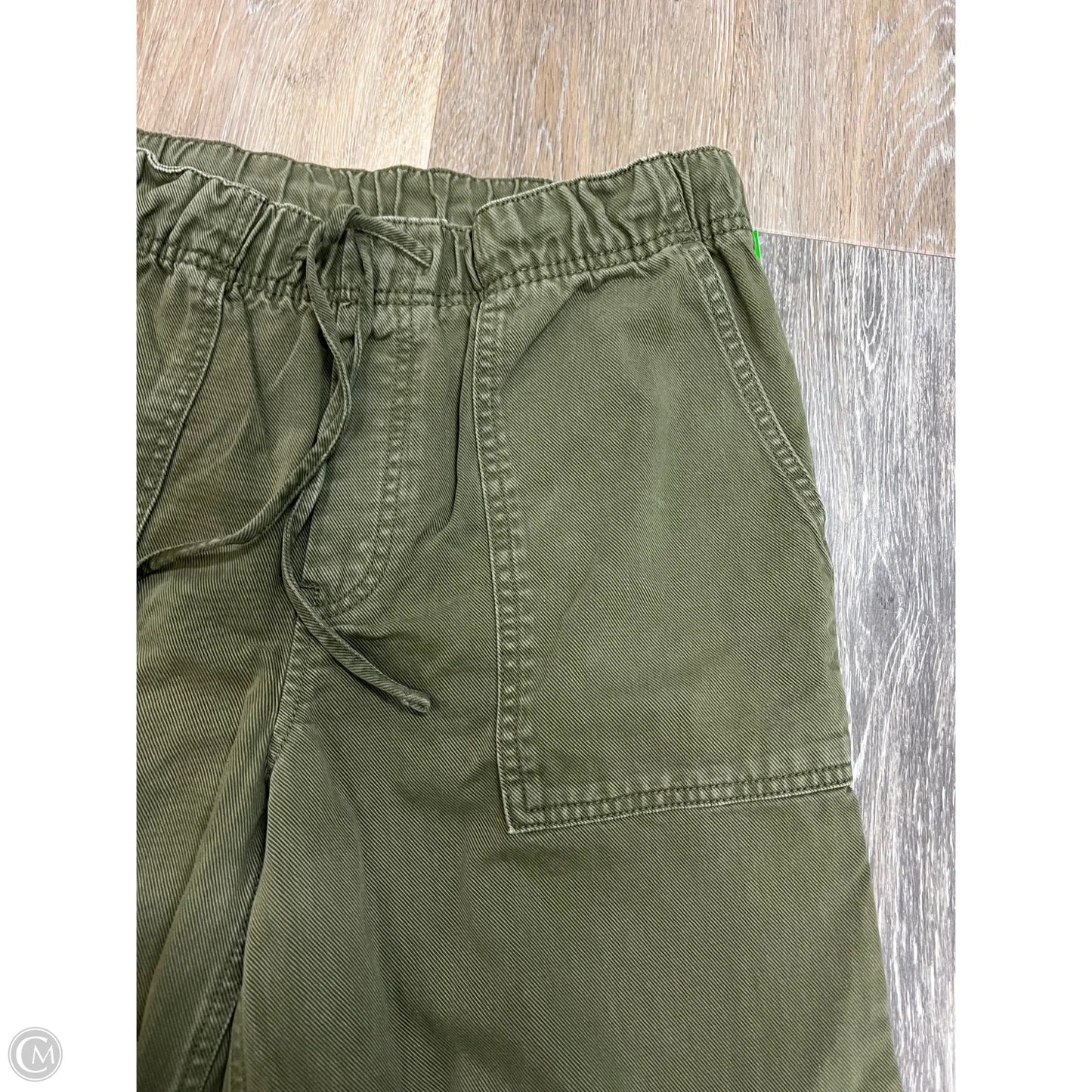 Jeans Wide Leg By Gap In Green Denim, Size: M