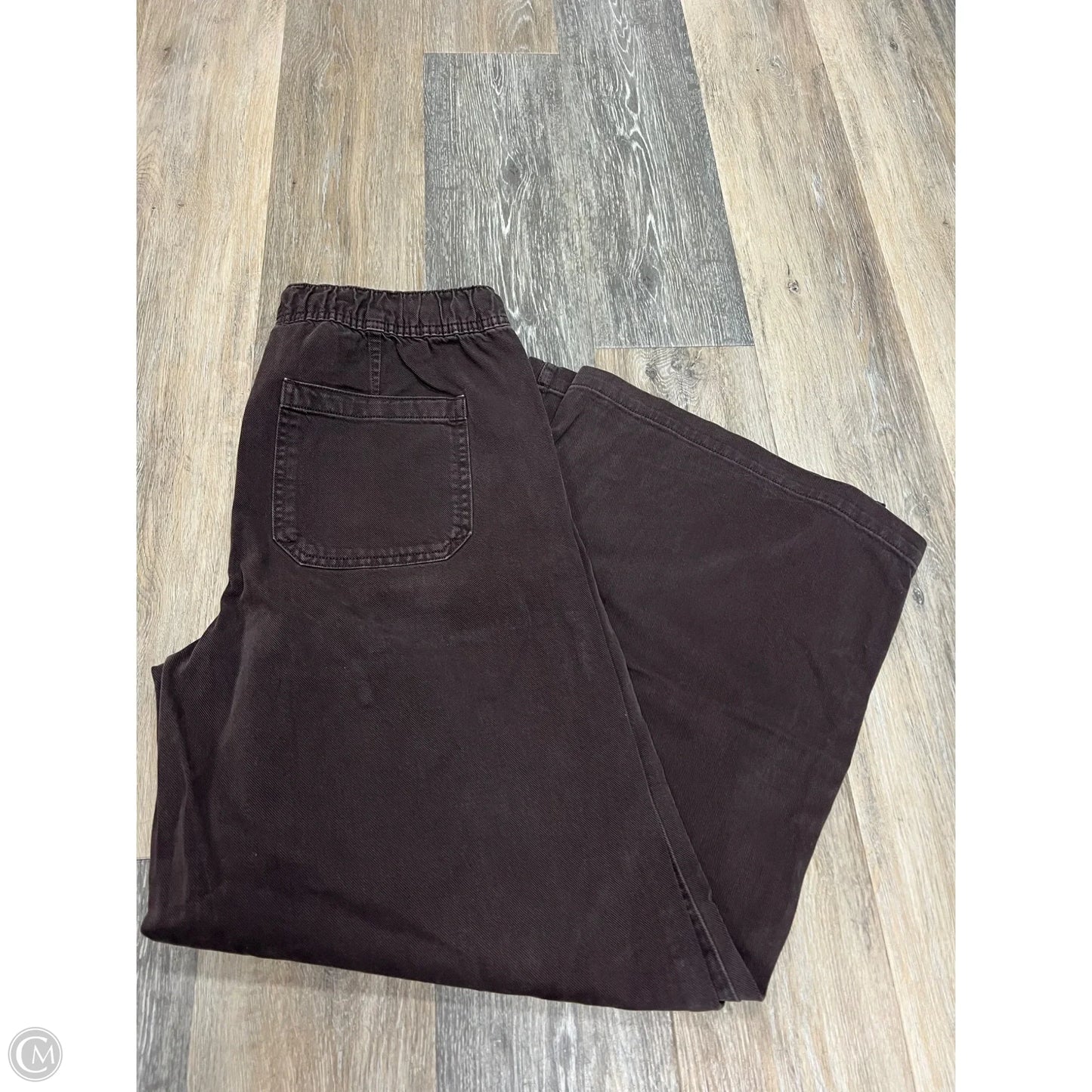 Jeans Wide Leg By Gap In Brown Denim , Size: M