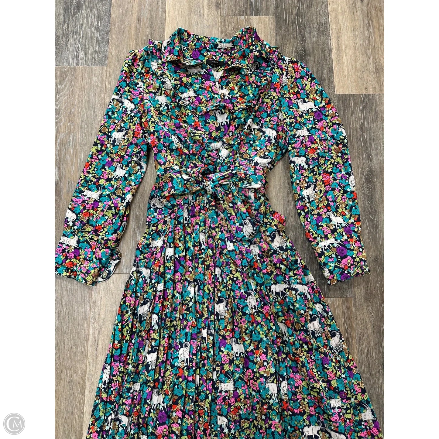 Dress Casual Maxi By J. Crew In Floral Print, Size: 12