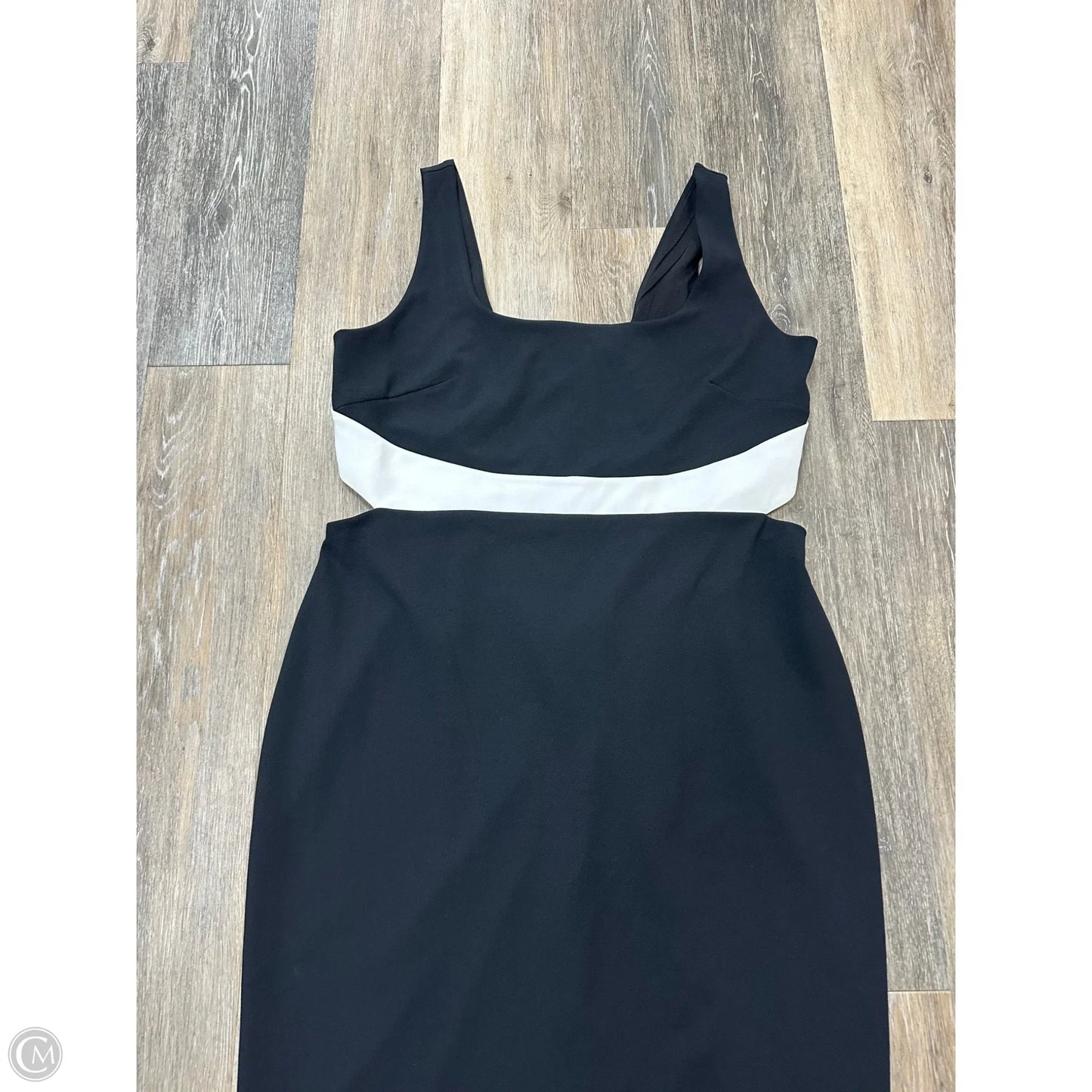 -Dress Party Midi By Express In Black, Size: Xl