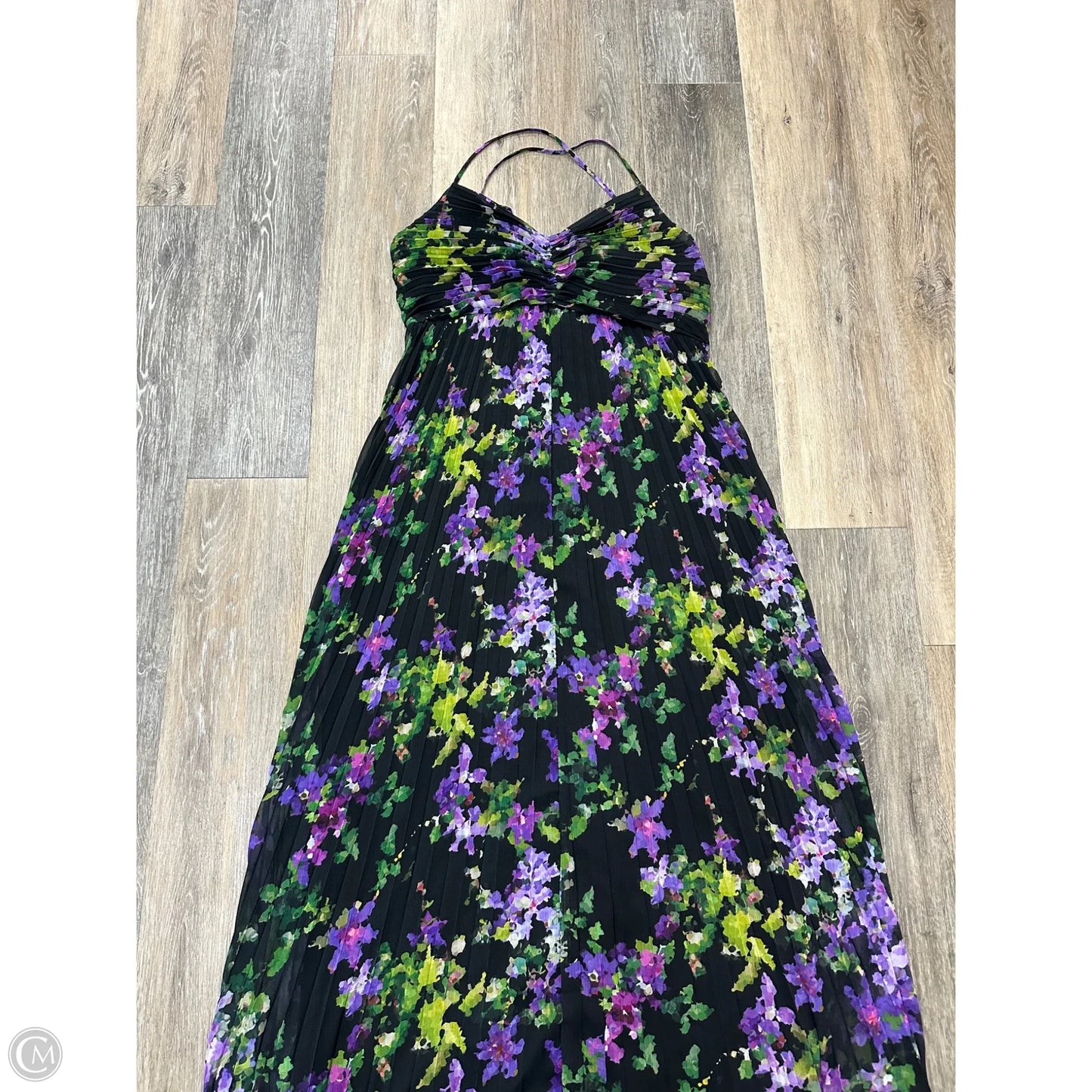Dress Party Long By Express In Floral Print, Size: L