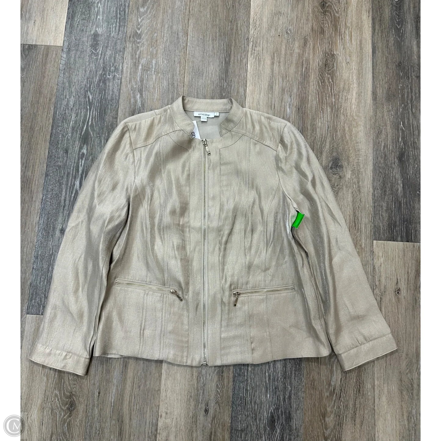 Jacket Other By Chicos In Tan, Size: 4