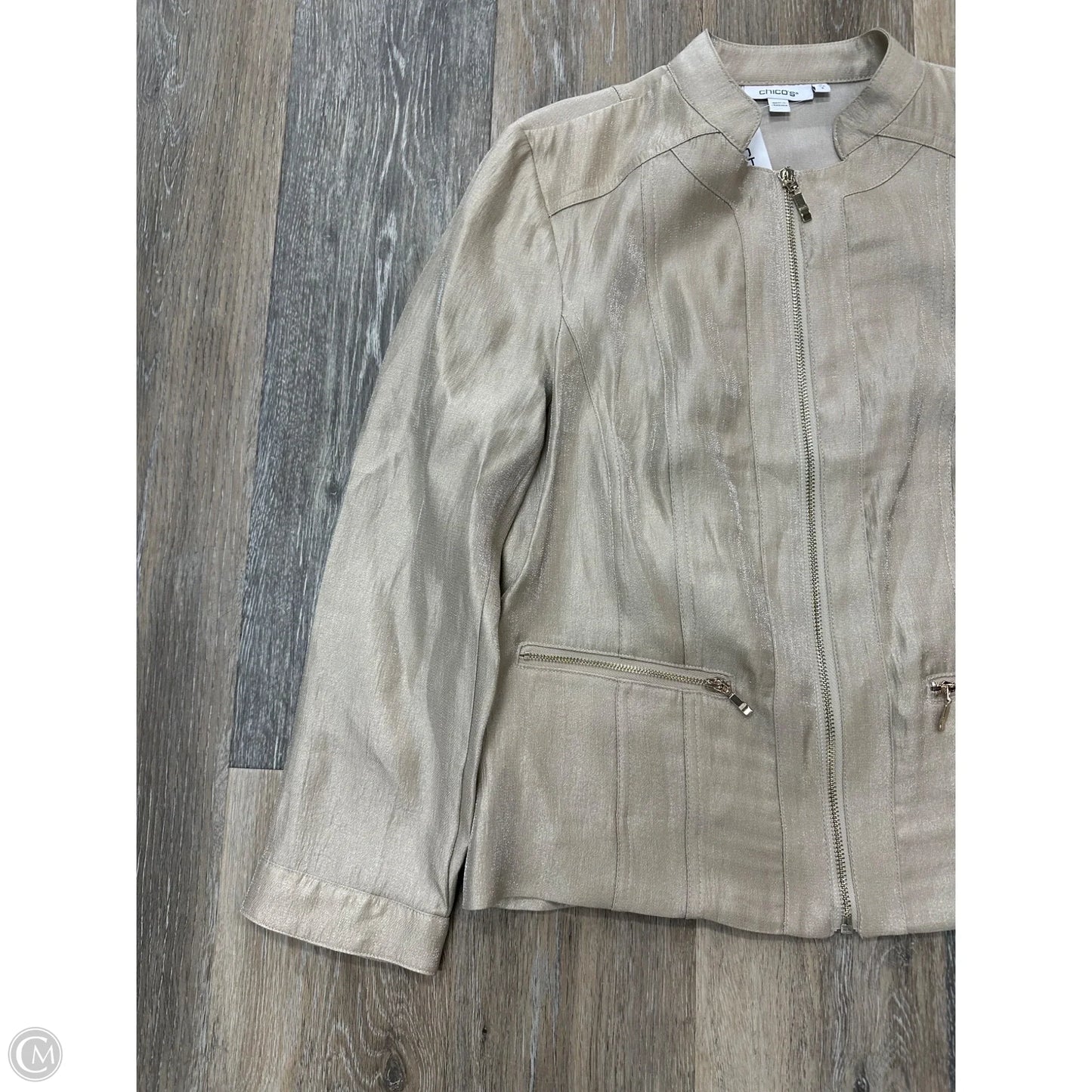Jacket Other By Chicos In Tan, Size: 4