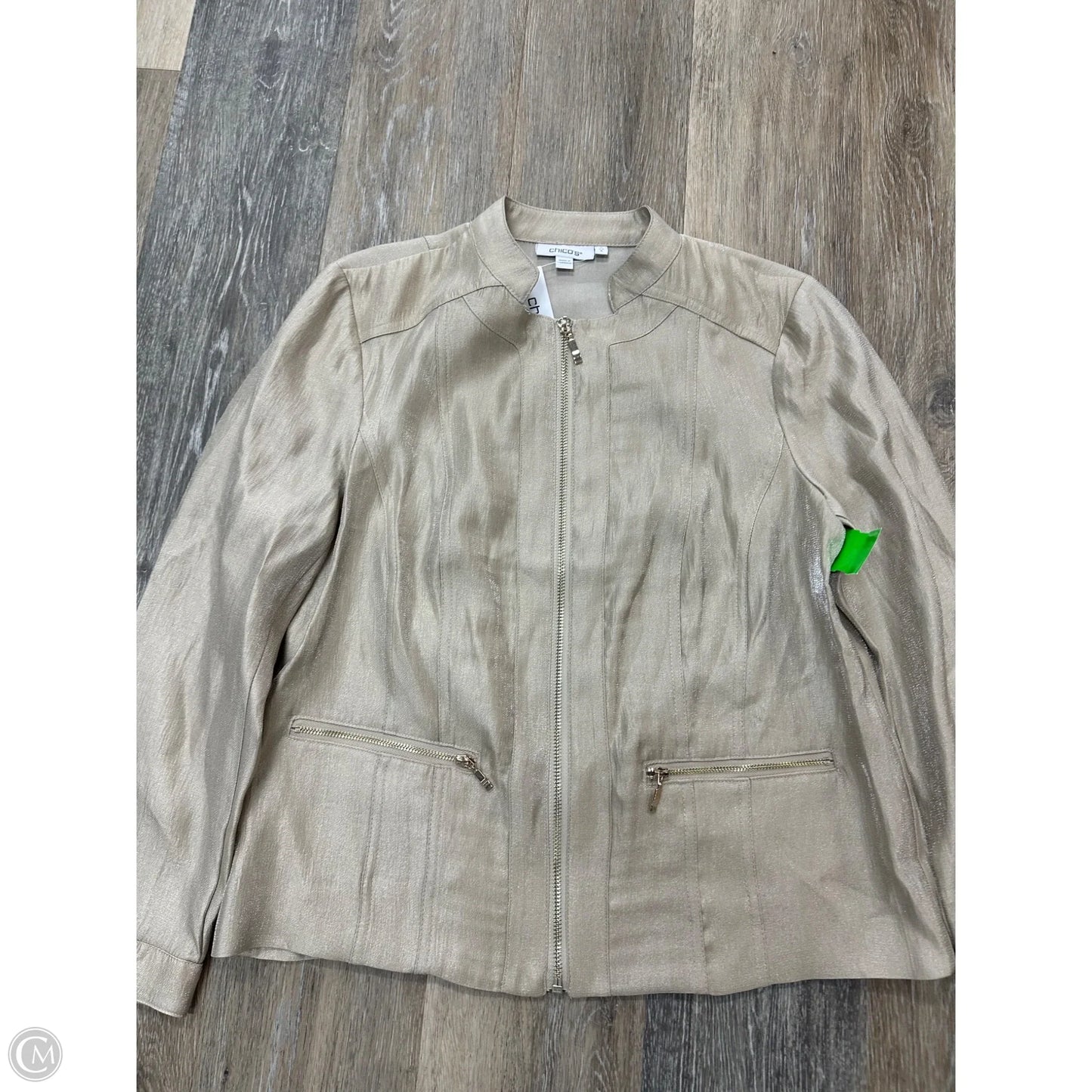 Jacket Other By Chicos In Tan, Size: 4