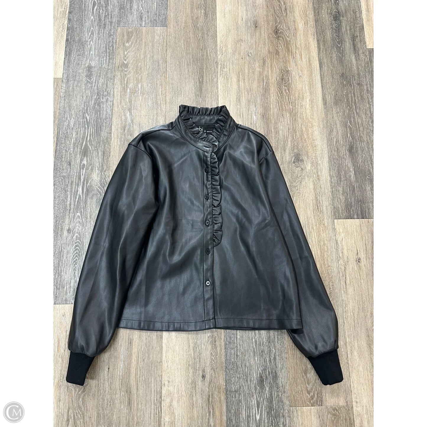 Top Long Sleeve By Bobi In Black, Size: S
