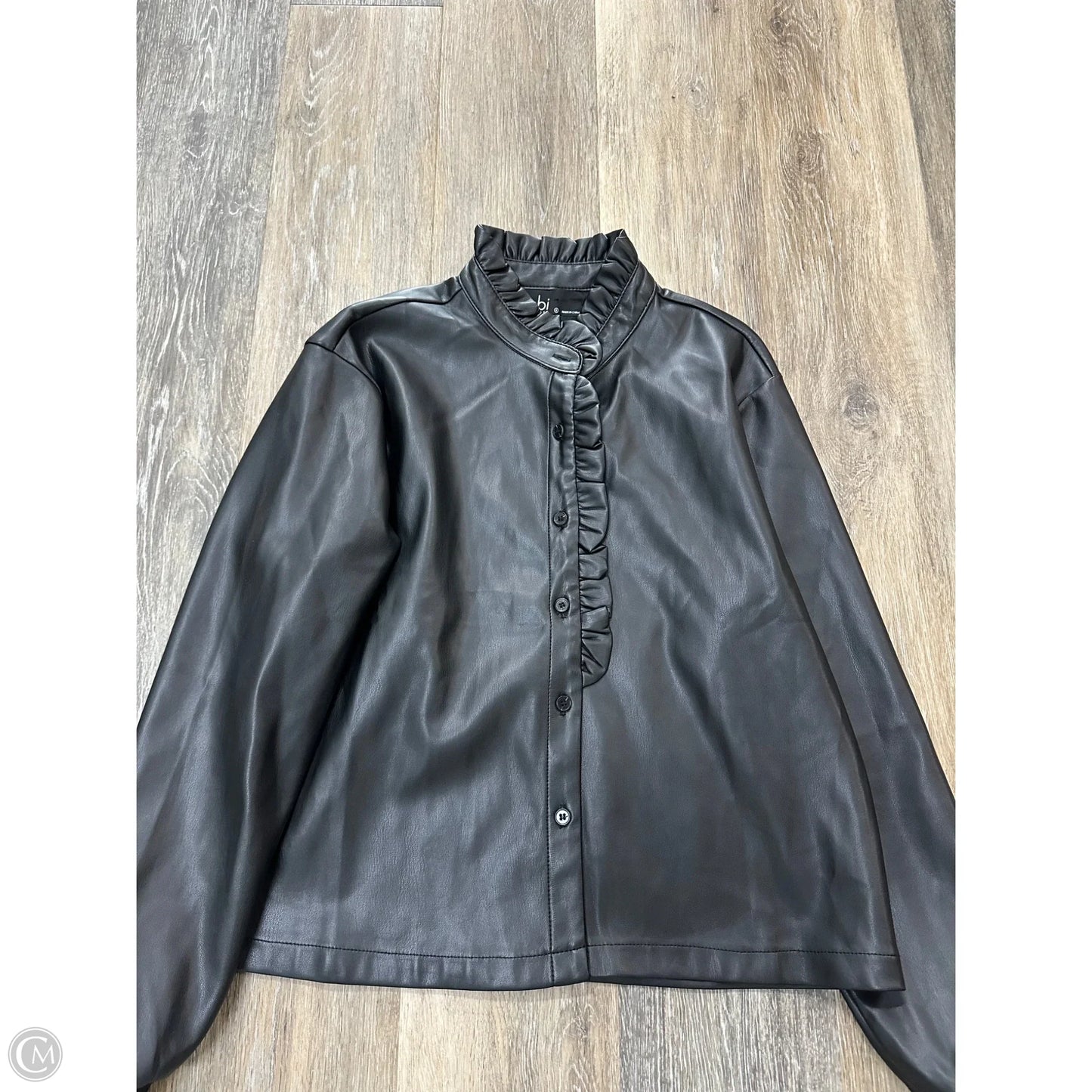 Top Long Sleeve By Bobi In Black, Size: S