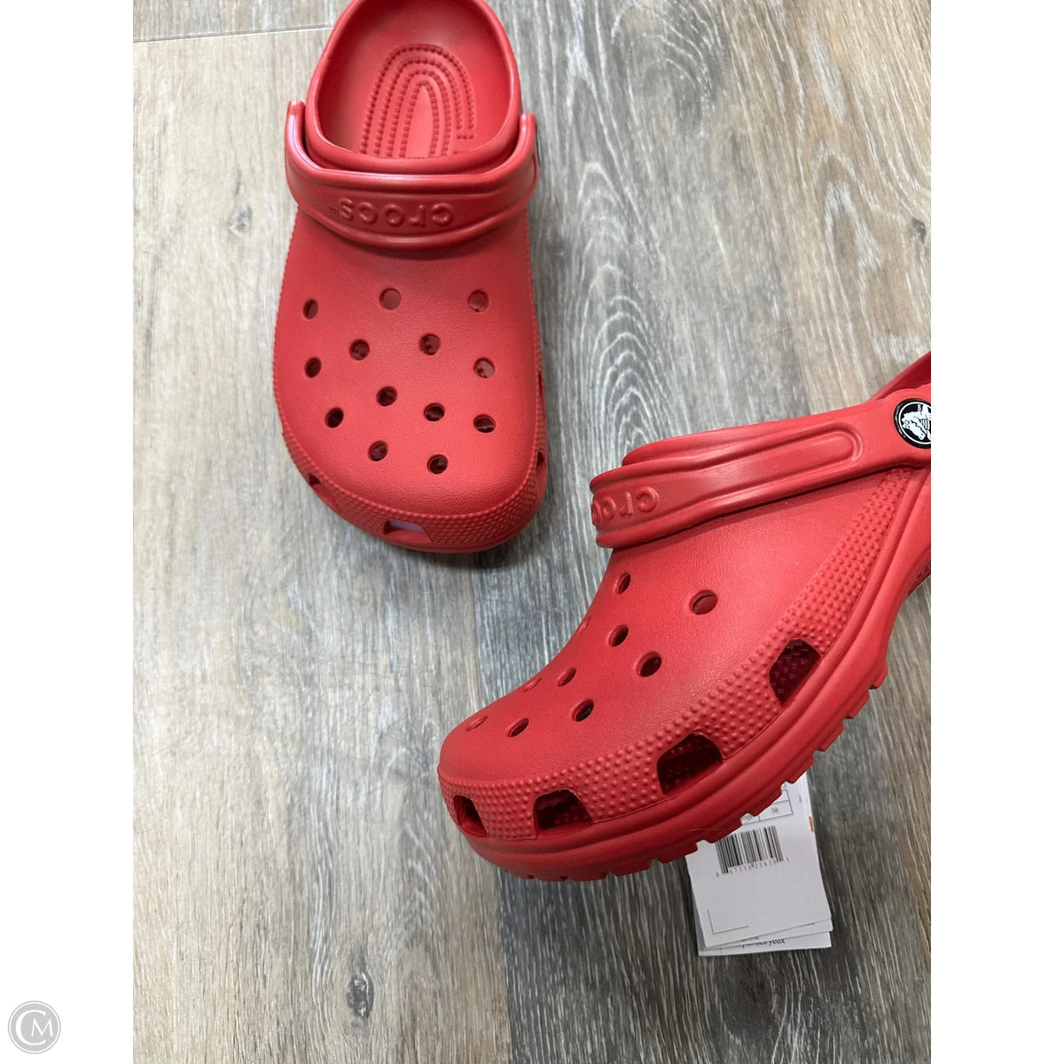 Shoes Flats By Crocs In Red, Size: 9
