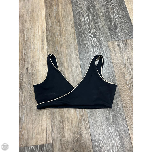Athletic Bra By Set Active In Black, Size: M