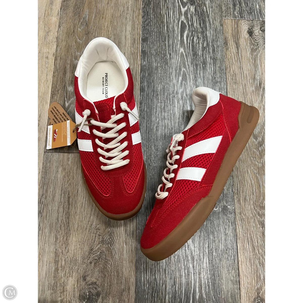 Shoes Athletic By Project Cloud In Red, Size: 7.5