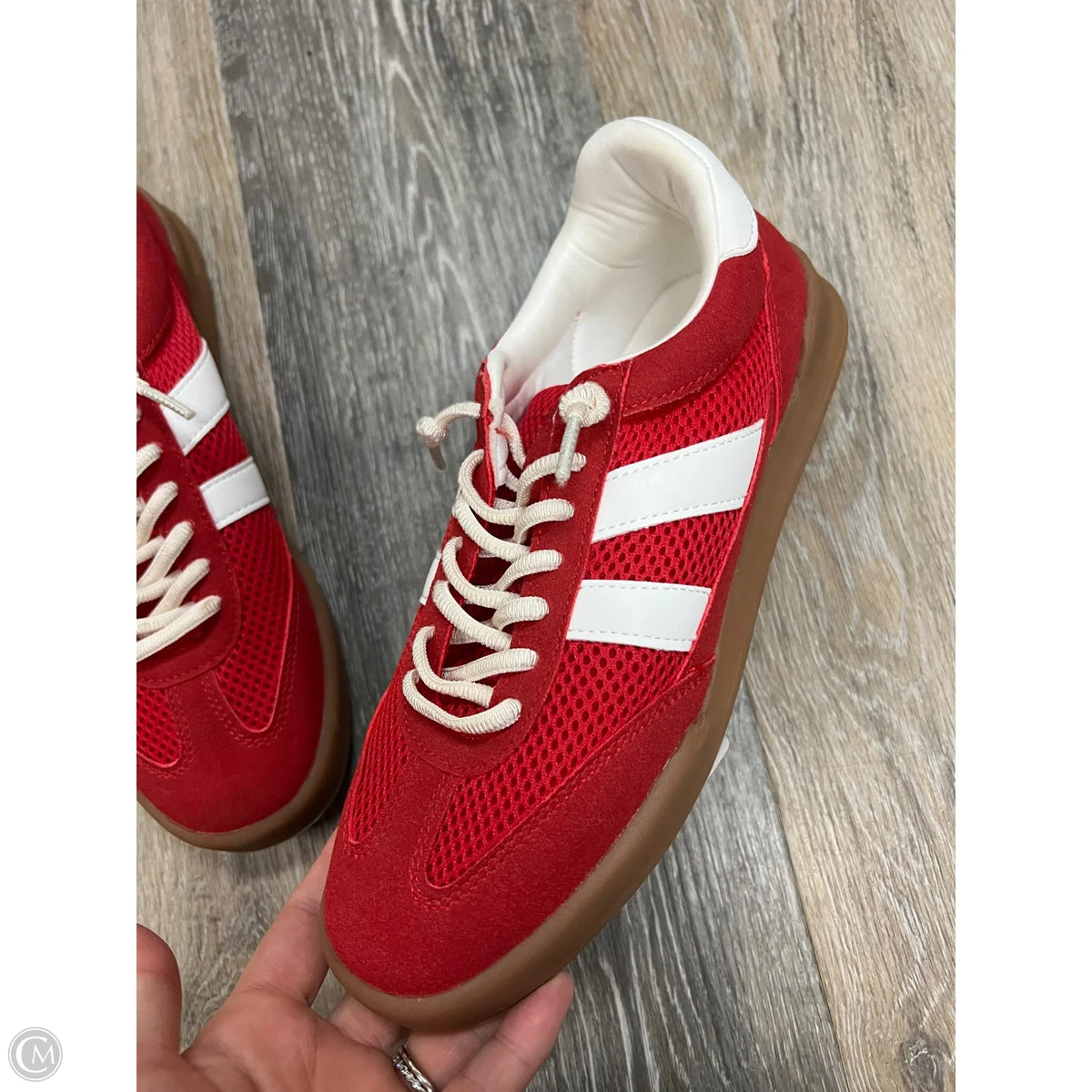 Shoes Athletic By Project Cloud In Red, Size: 7.5