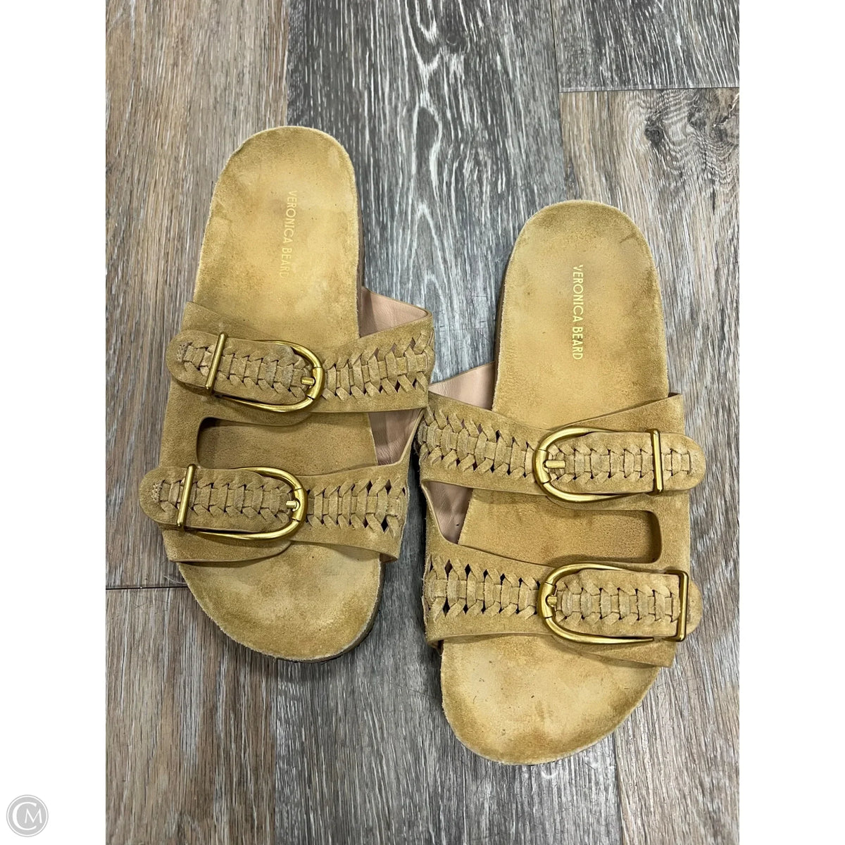 Sandals Flats By Veronica Beard In Tan, Size: 8