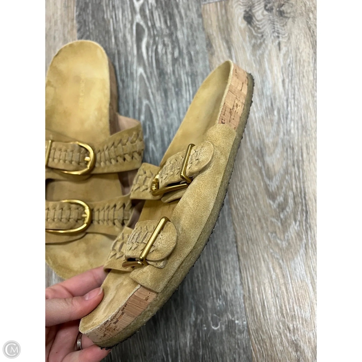 Sandals Flats By Veronica Beard In Tan, Size: 8