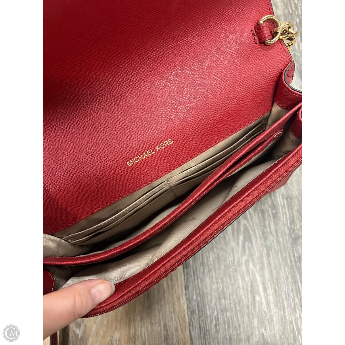 Crossbody Designer By Michael Kors, Size: Medium