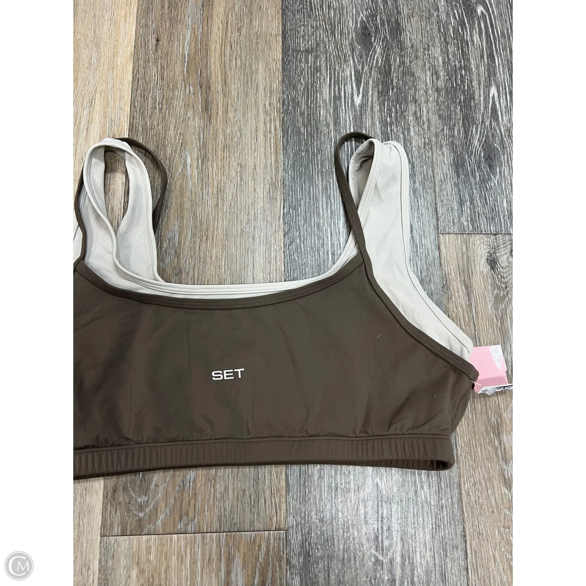 Athletic Bra By Set Active In Brown, Size: Xl