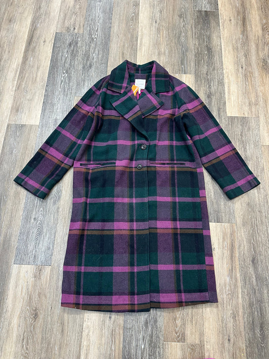 Coat Peacoat By Avec Les Filles In Plaid Pattern, Size: Xl