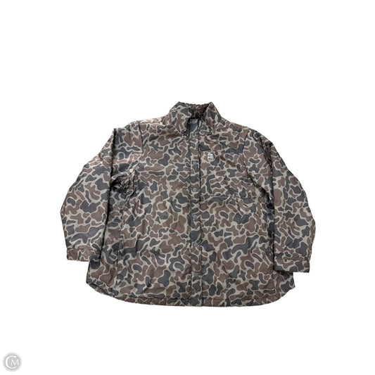 Jacket Puffer & Quilted By Duluth Trading In Camouflage Print, Size: 3x