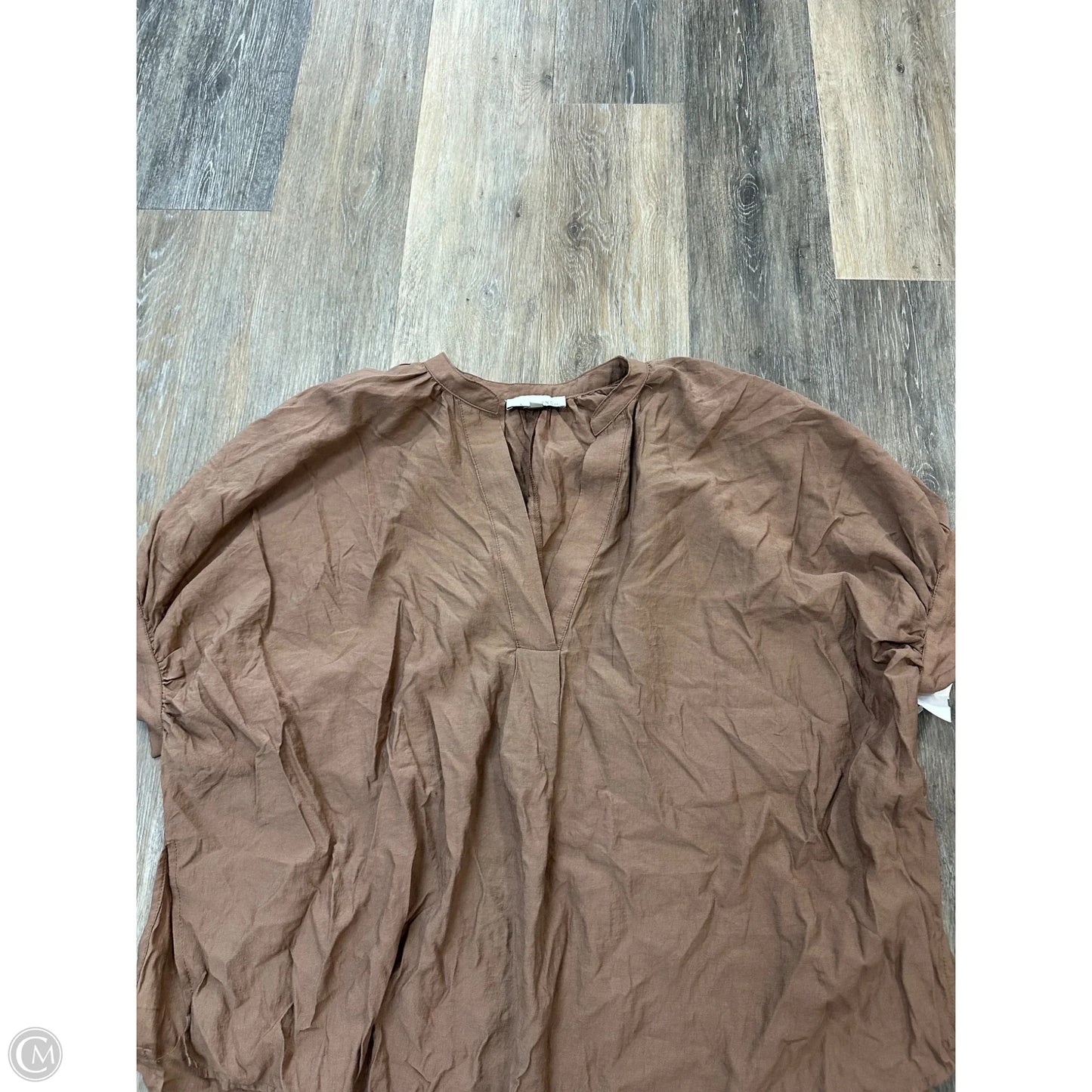 Top Short Sleeve By Pinch In Brown, Size: S