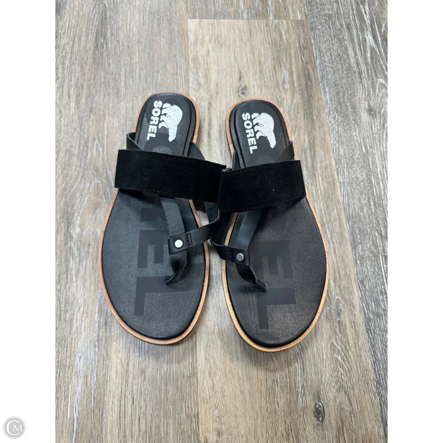 Sandals Flats By Sorel In Black, Size: 7.5