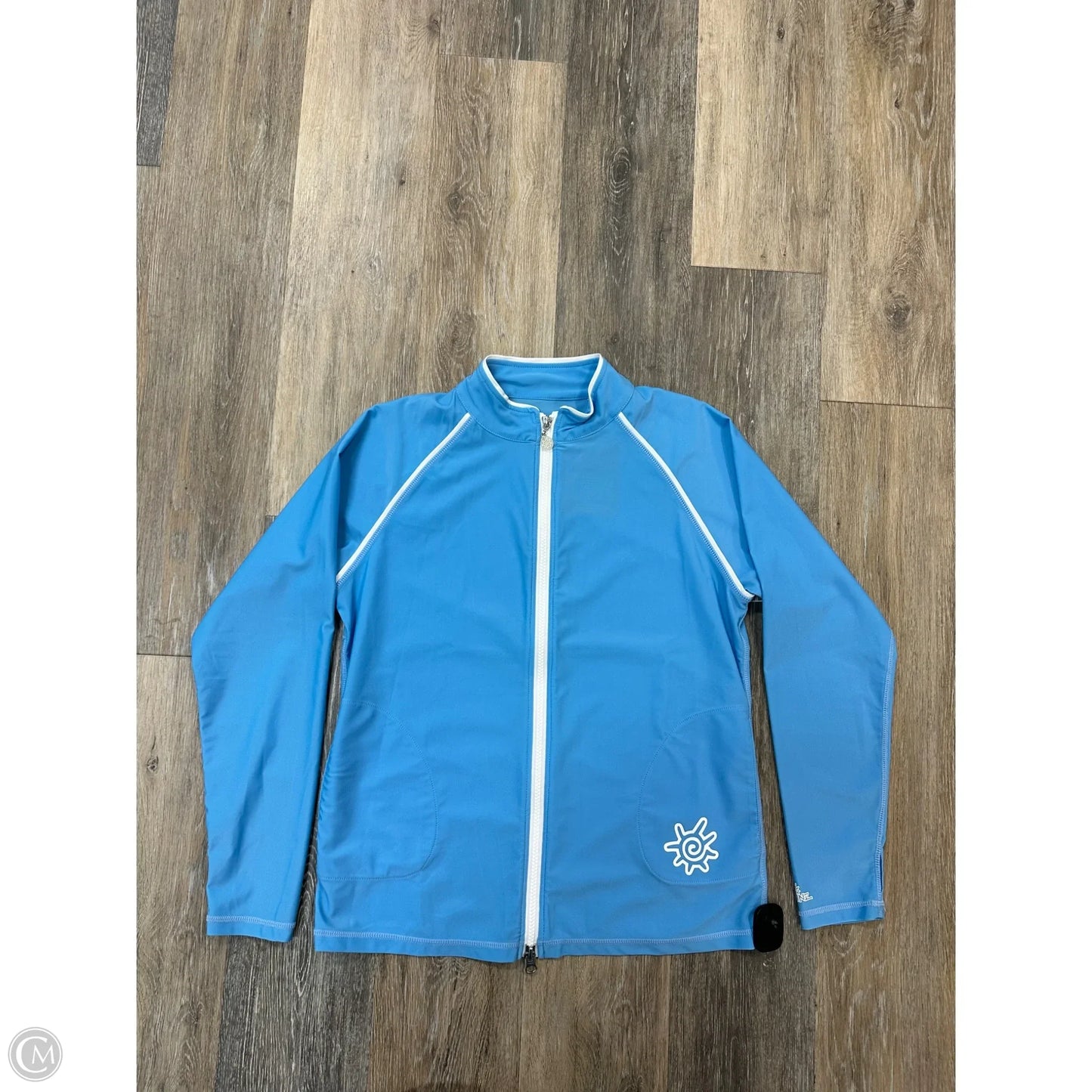 Athletic Jacket By UV Skins In Blue, Size: M