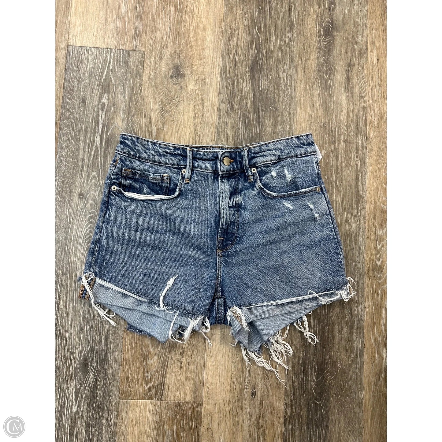 Shorts By Good American In Blue Denim, Size: 6