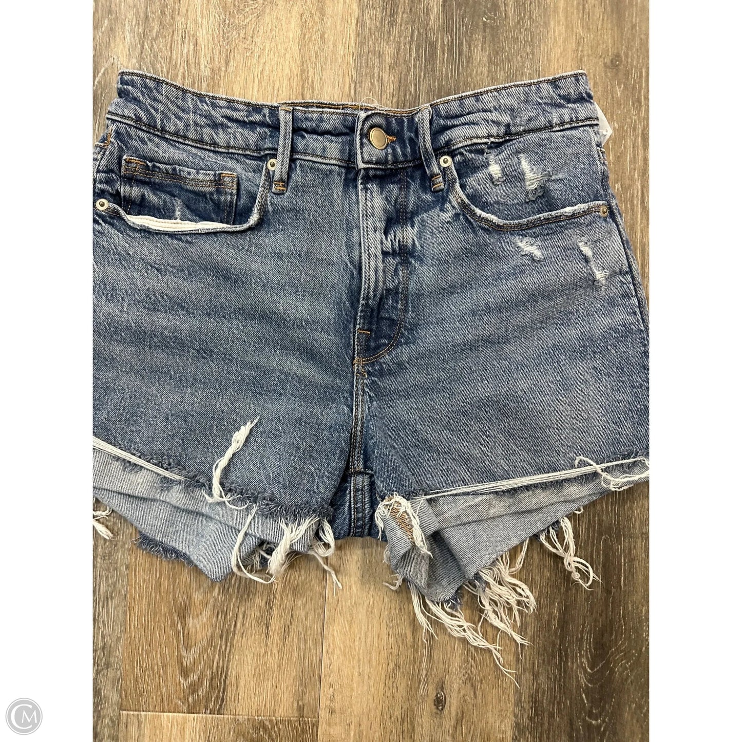 Shorts By Good American In Blue Denim, Size: 6