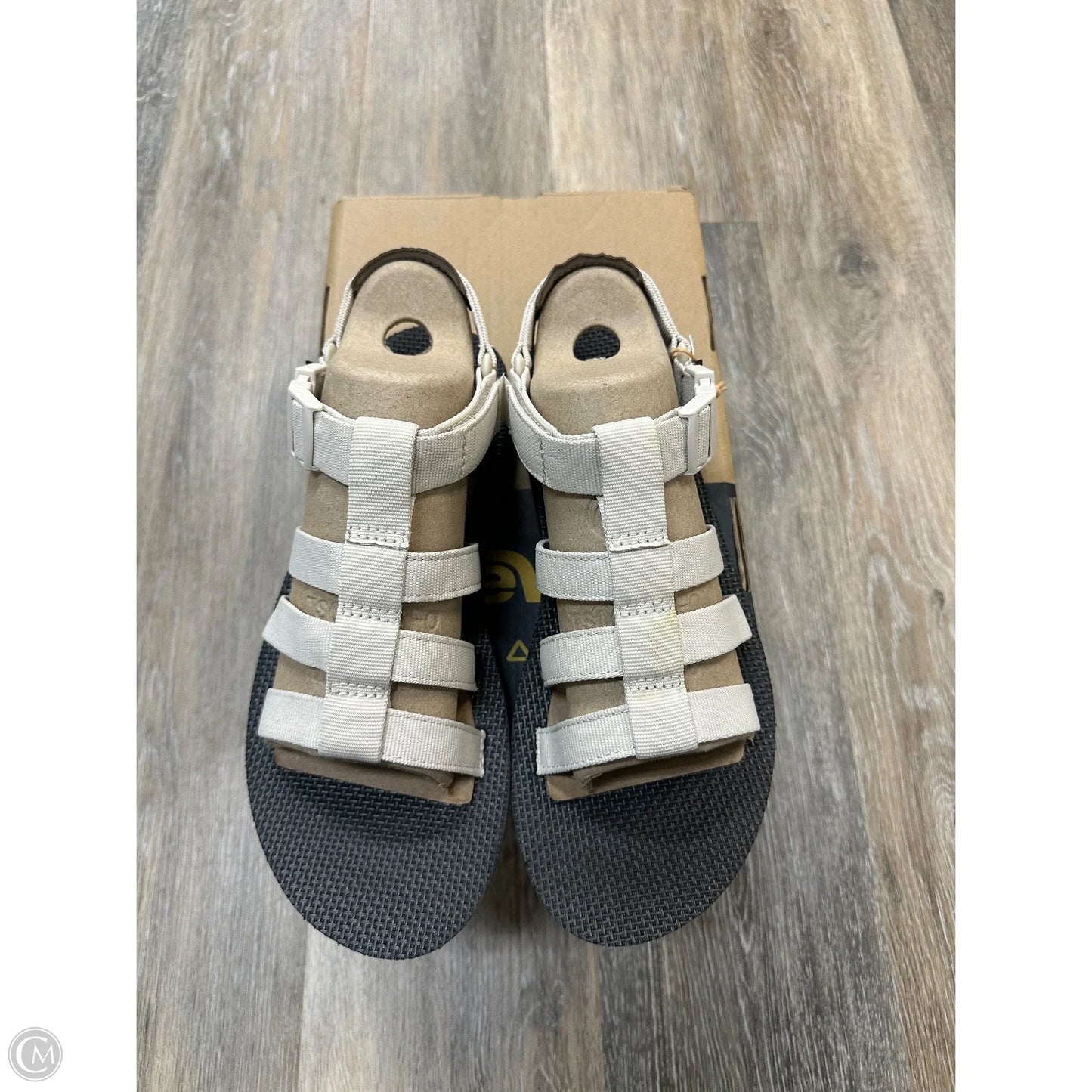 Sandals Flats By Teva In Cream, Size: 10