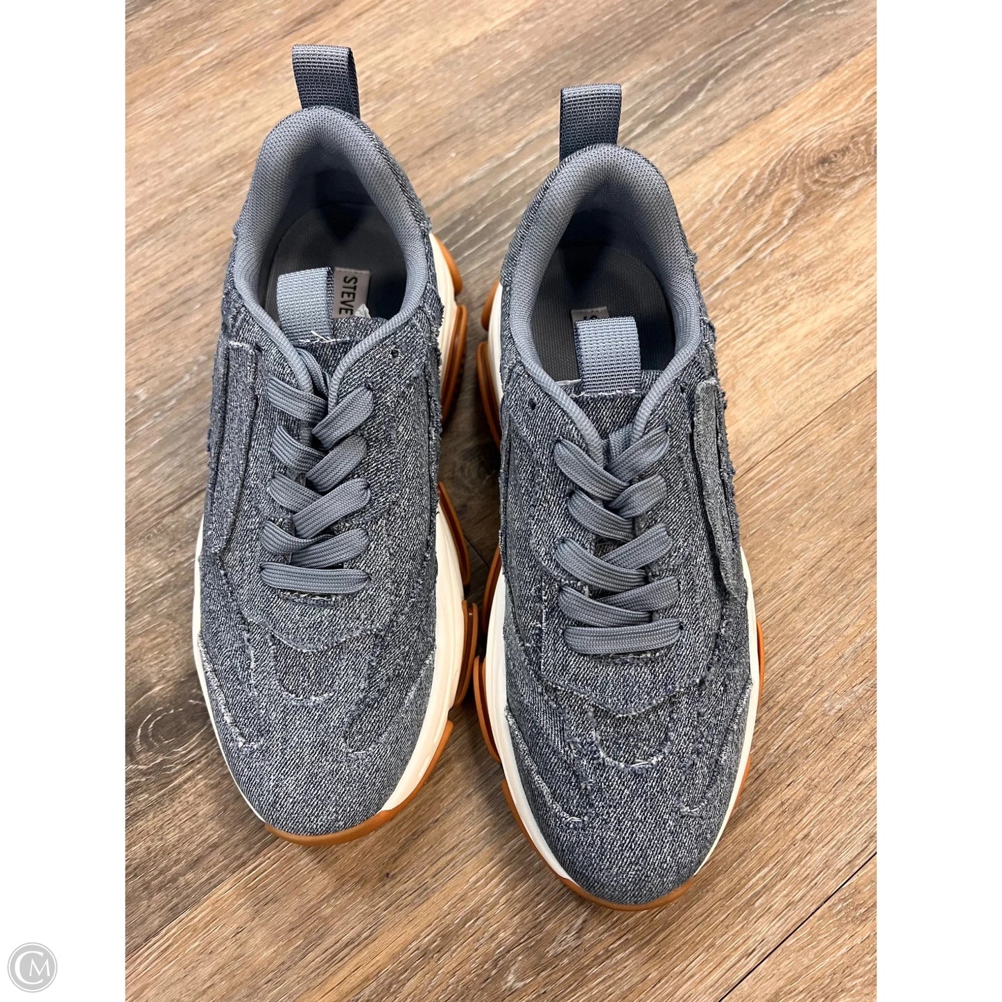 Shoes Sneakers By Steve Madden In Blue Denim, Size: 9.5