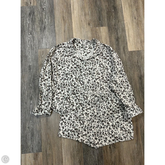 Pajamas 2pc By Free People In Floral Print, Size: Xl